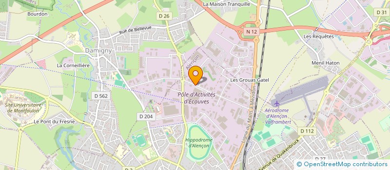 localisation de l'entreprise LINEOTEC à ALENCON