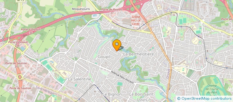 localisation de l'entreprise LINEOX à ORVAULT