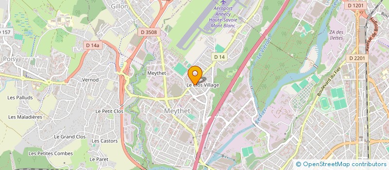 localisation de l'entreprise LINERA  ANNECY