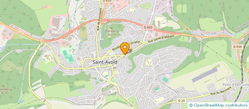 localisation de l'entreprise LINES  SAINT-AVOLD