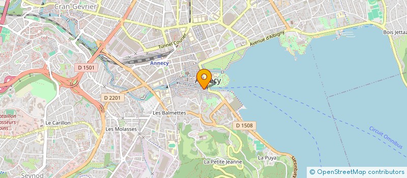 localisation de l'entreprise LINES AGENCY à ANNECY