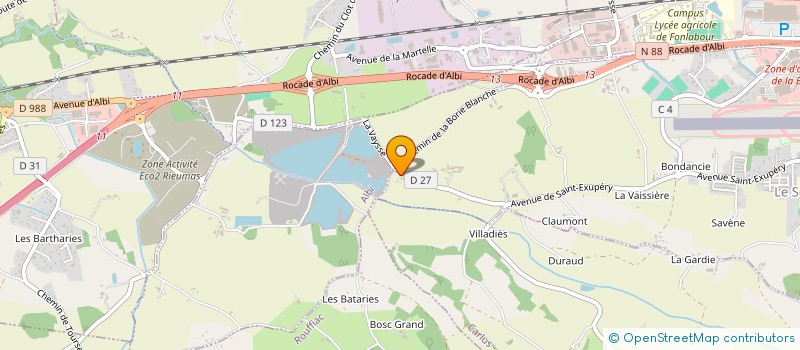 localisation de l'entreprise LINESA  LE SEQUESTRE