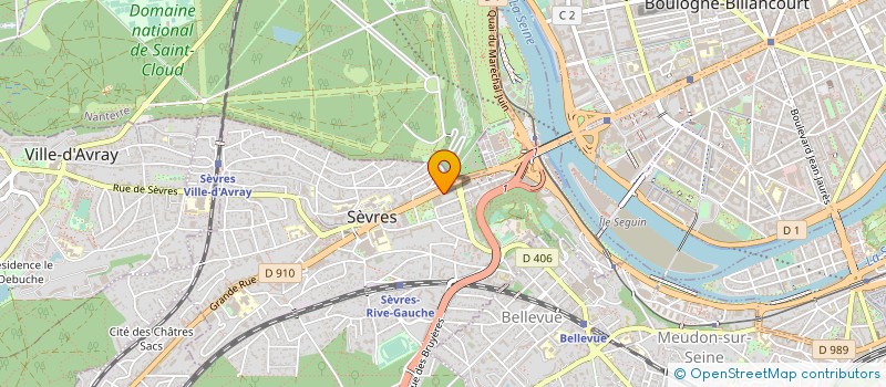 localisation de l'entreprise LINESS IMMO à SEVRES