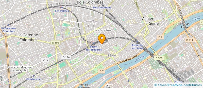localisation de l'entreprise LINETECH à COURBEVOIE