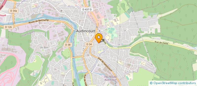 localisation de l'entreprise LINETTE  AUDINCOURT