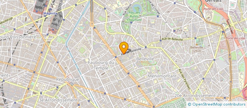 localisation de l'entreprise LING YUN à PARIS