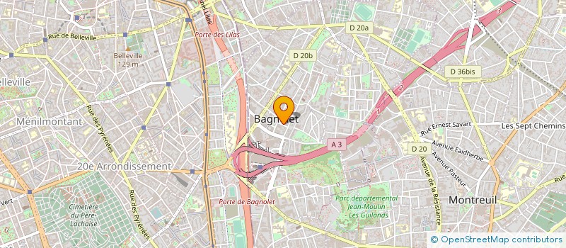localisation de l'entreprise LINGAM ALIMENTATION  BAGNOLET