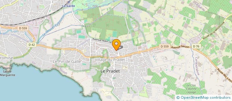 localisation de l'entreprise LINGDAO NATURO  LE PRADET