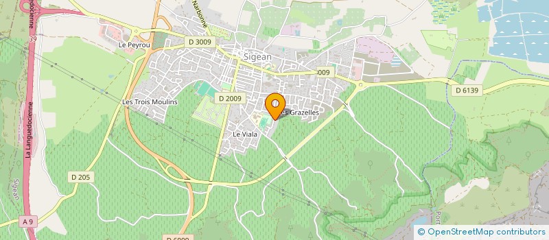 localisation de l'entreprise LINGE. à SIGEAN