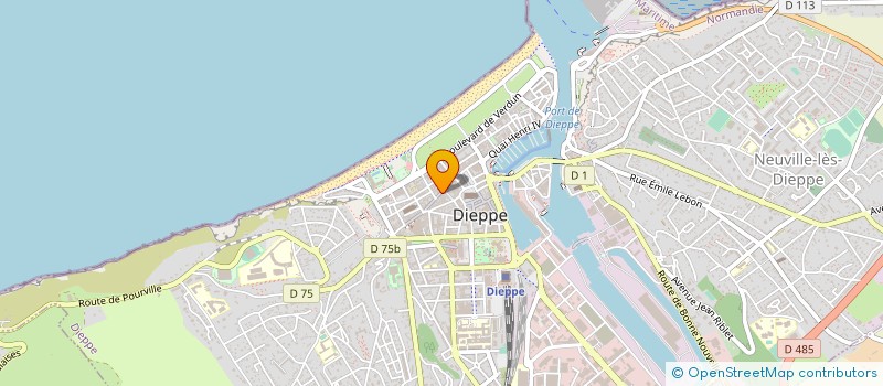 localisation de l'entreprise LINGE EVOLUTION à DIEPPE