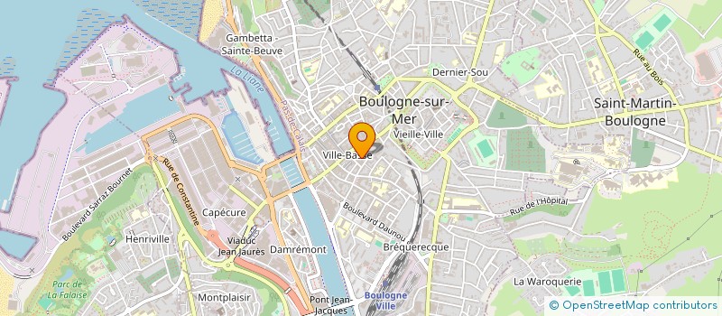 localisation de l'entreprise LINGERIE ANICK à BOULOGNE-SUR-MER
