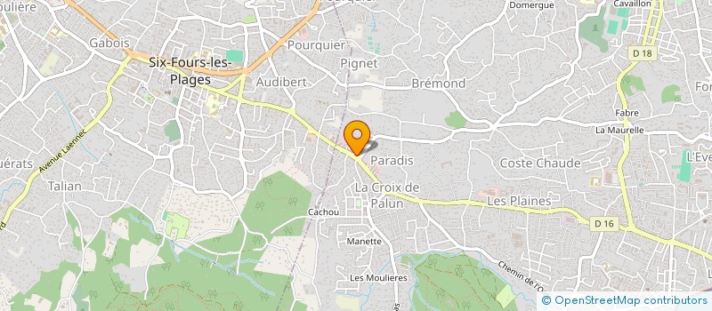 localisation de l'entreprise LINGERIE CASSANDRA  LA SEYNE-SUR-MER