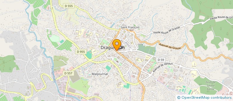 localisation de l'entreprise LINGERIE DIFFUSION  DRAGUIGNAN