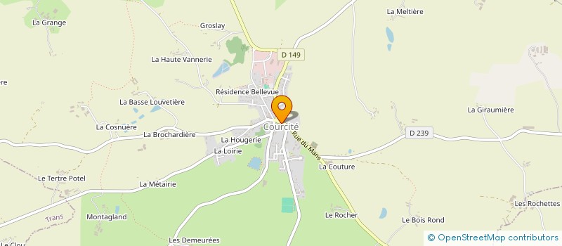 localisation de l'entreprise LINGERIEVERSE  COURCITE