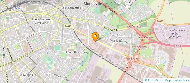 localisation de l'entreprise LINGEVRES TRANSPORT  MONDEVILLE