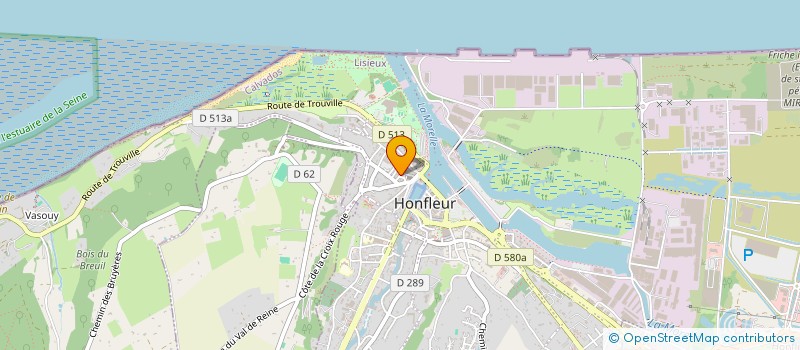 localisation de l'entreprise LINGOT 28 à HONFLEUR