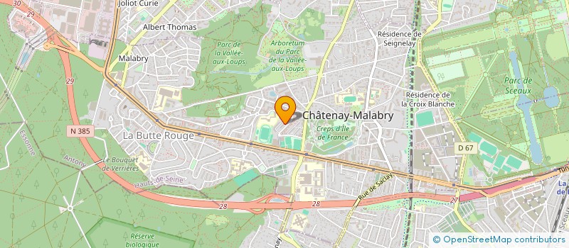 localisation de l'entreprise LINGTON BEAUTY à CHATENAY-MALABRY