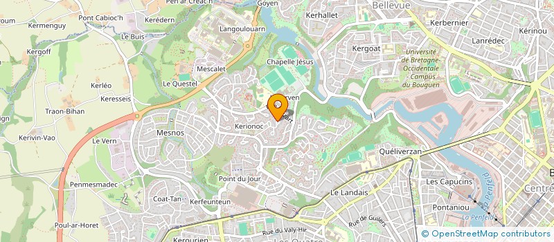 localisation de l'entreprise LINGUA à BREST