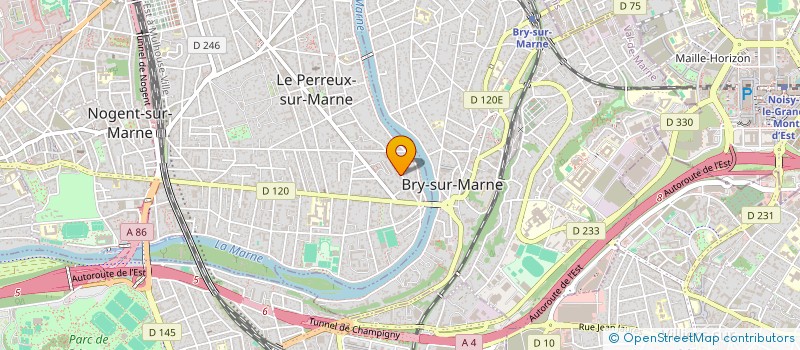localisation de l'entreprise LINGUA FORMATION à LE PERREUX-SUR-MARNE