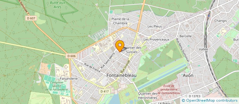 localisation de l'entreprise LINGUA O.B. à FONTAINEBLEAU