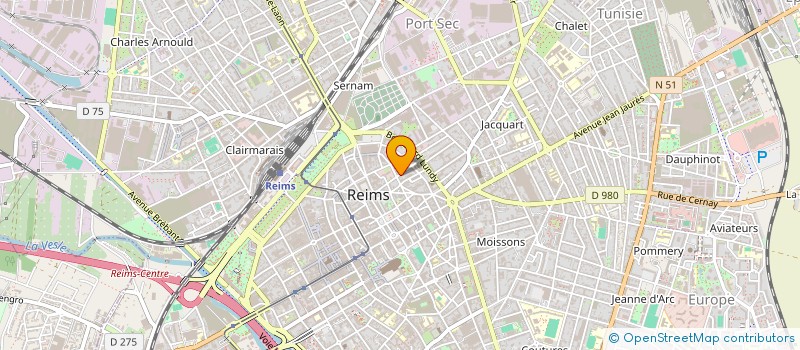 localisation de l'entreprise LINGUET 1898  REIMS