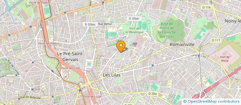 localisation de l'entreprise LINGUISTIQUE ET INTERCULTURELLE POUR LA FRATERNITE à LES LILAS
