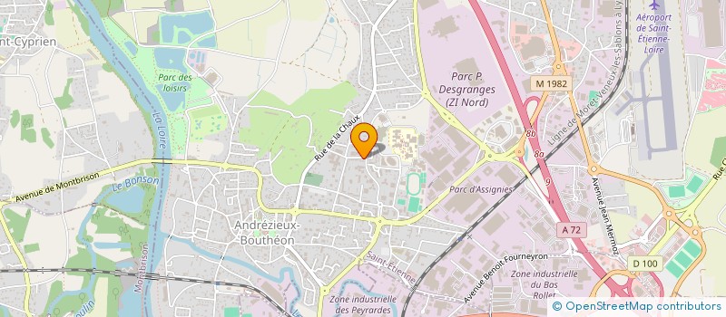 localisation de l'entreprise LINH HUNG  ANDREZIEUX-BOUTHEON