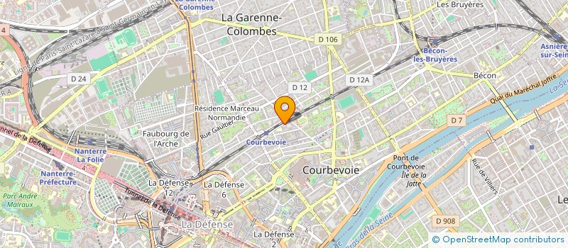 localisation de l'entreprise LINIA à COURBEVOIE