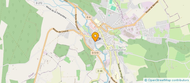 localisation de l'entreprise LINIZO  ORBEC