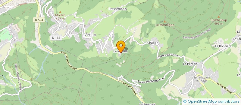 localisation de l'entreprise LINK  VENON