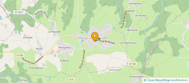 localisation de l'entreprise LINK  MARGERIE-CHANTAGRET