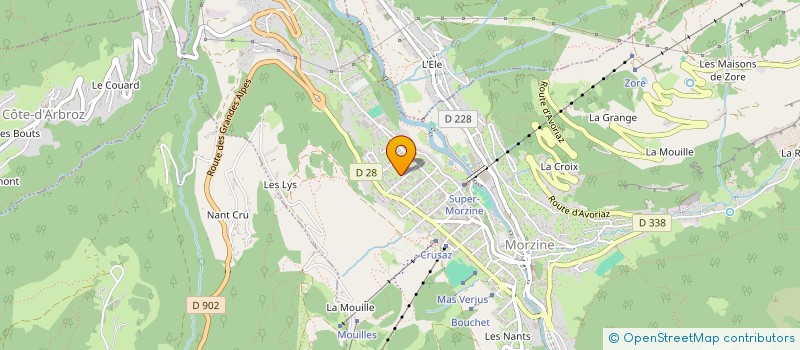 localisation de l'entreprise LINK ASSOCIATES à MORZINE