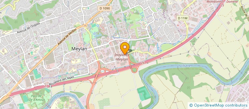 localisation de l'entreprise LINK-B à MEYLAN
