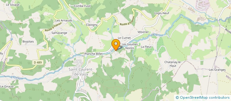 localisation de l'entreprise LINK CLUB  VAUGNERAY