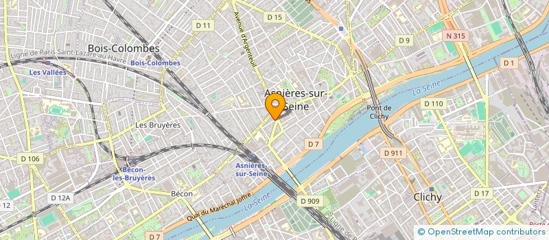 localisation de l'entreprise LINK & LEAD à ASNIERES-SUR-SEINE