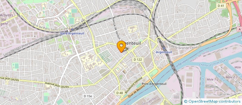 localisation de l'entreprise LINK & LET à ARGENTEUIL