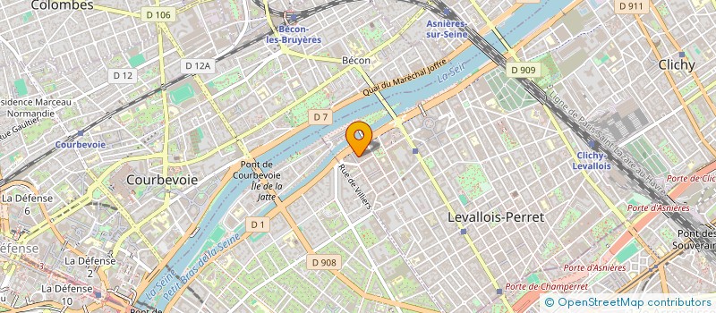 localisation de l'entreprise LINK.ME à LEVALLOIS-PERRET