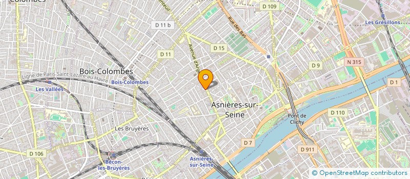 localisation de l'entreprise LINK TRANSPORT à ASNIERES-SUR-SEINE
