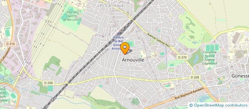 localisation de l'entreprise LINKBANK à ARNOUVILLE