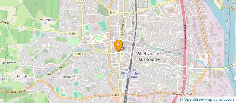 localisation de l'entreprise LINKCORE  VILLEFRANCHE-SUR-SAONE