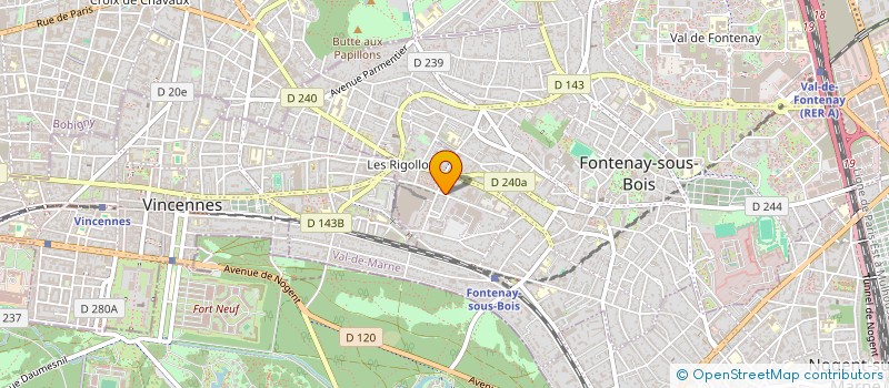 localisation de l'entreprise LINKEAD à FONTENAY-SOUS-BOIS