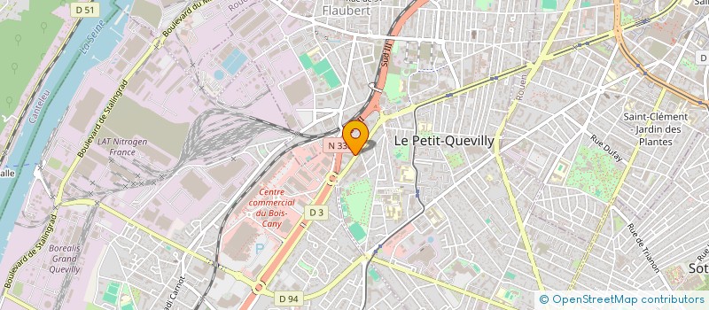 localisation de l'entreprise LINKED  LE PETIT-QUEVILLY