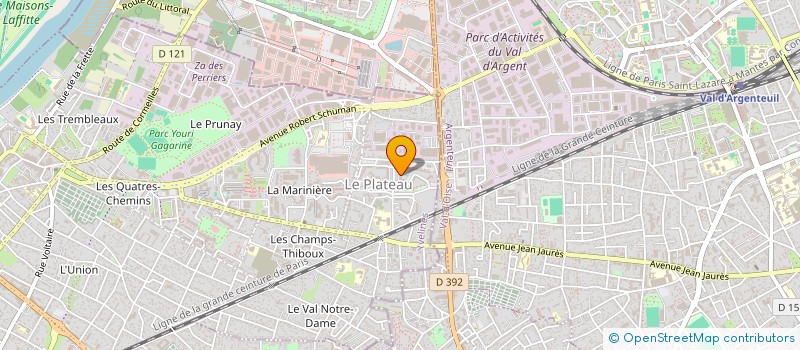 localisation de l'entreprise LINKED à SARTROUVILLE