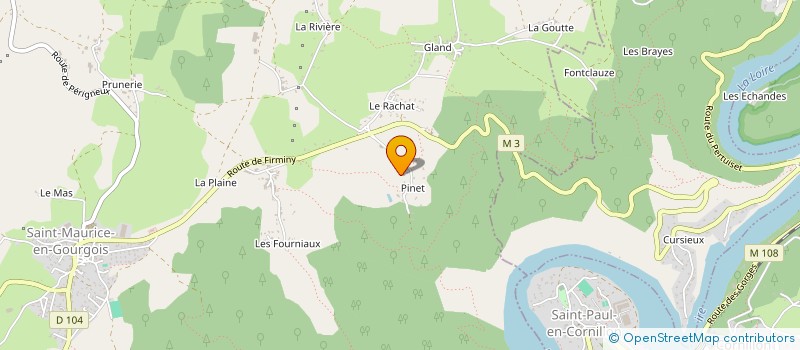 localisation de l'entreprise LINKEDENT  SAINT-MAURICE-EN-GOURGOIS