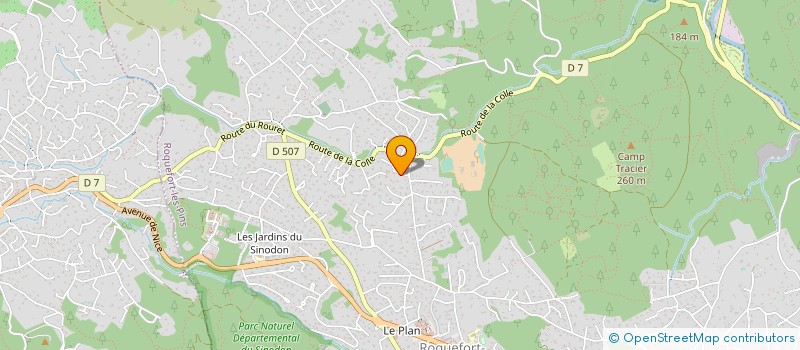 localisation de l'entreprise LINKFORCE à VALBONNE