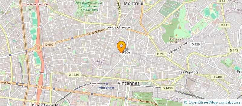 localisation de l'entreprise LINKFRIP à MONTREUIL