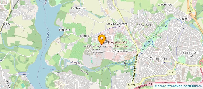 localisation de l'entreprise LINKIBAT à CARQUEFOU