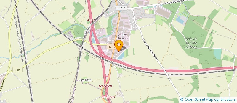 localisation de l'entreprise LINKINDUS à MIRIBEL
