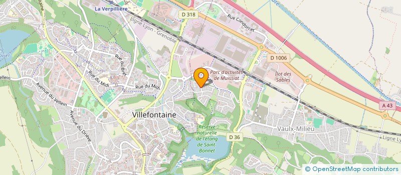 localisation de l'entreprise LINKIP  VAULX-MILIEU