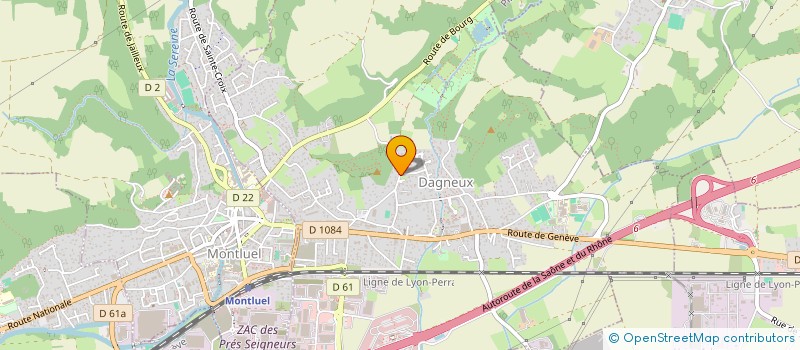 localisation de l'entreprise LINKRENO HABITAT ET ENERGIES  DAGNEUX